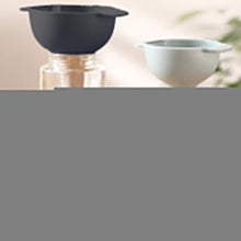 3 in 1 Kitchen Funnel Set of 3, Funnel for Filling Bottle, Small Canning Funnel with Handle, Food Grade Plastic Funnel with Detachable Strainer Filter for Liquid, Dry Ingredients, and Powder